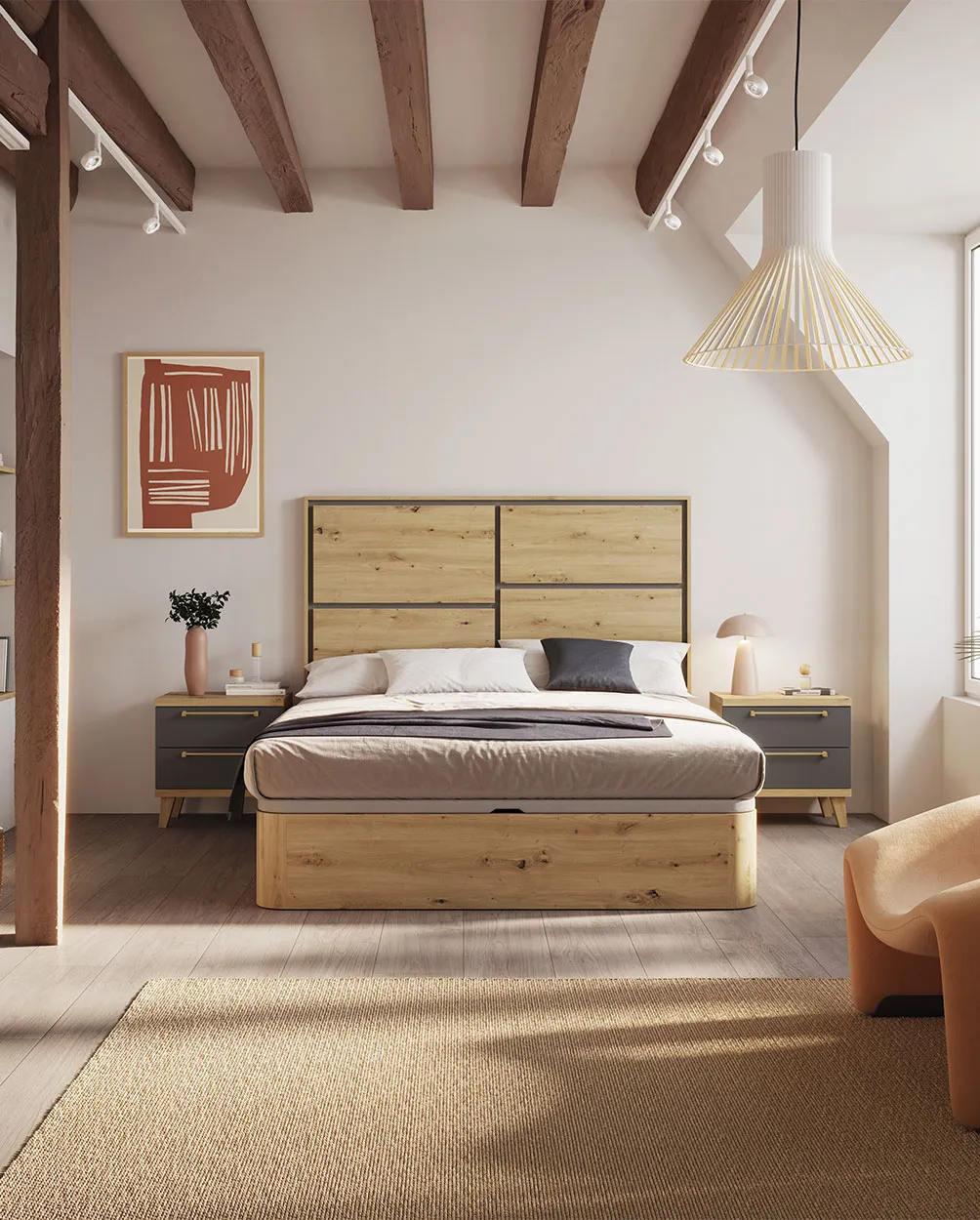 Dormitorio de matrimonio en Moblerone Mancha Real